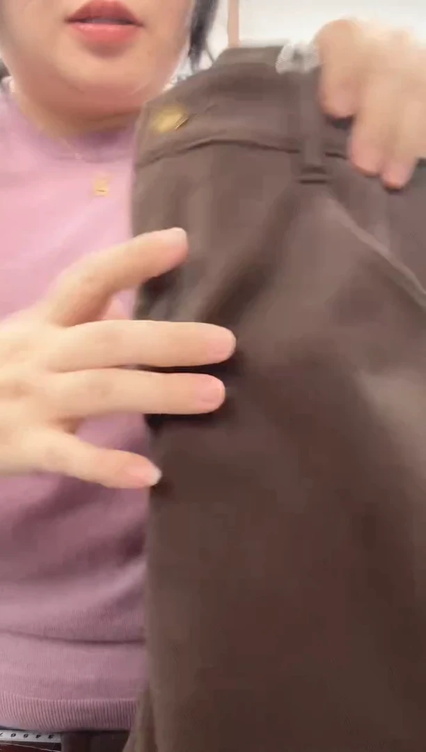 棉加绒牛仔裤子.咖啡XL