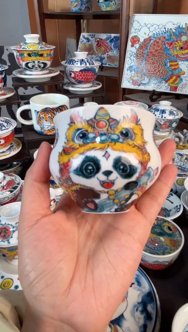 【闪购商品】昨明 （福利价格） 醒狮大肚杯