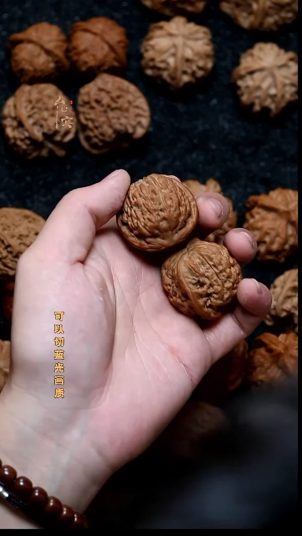 把件文玩核桃小*风莲花