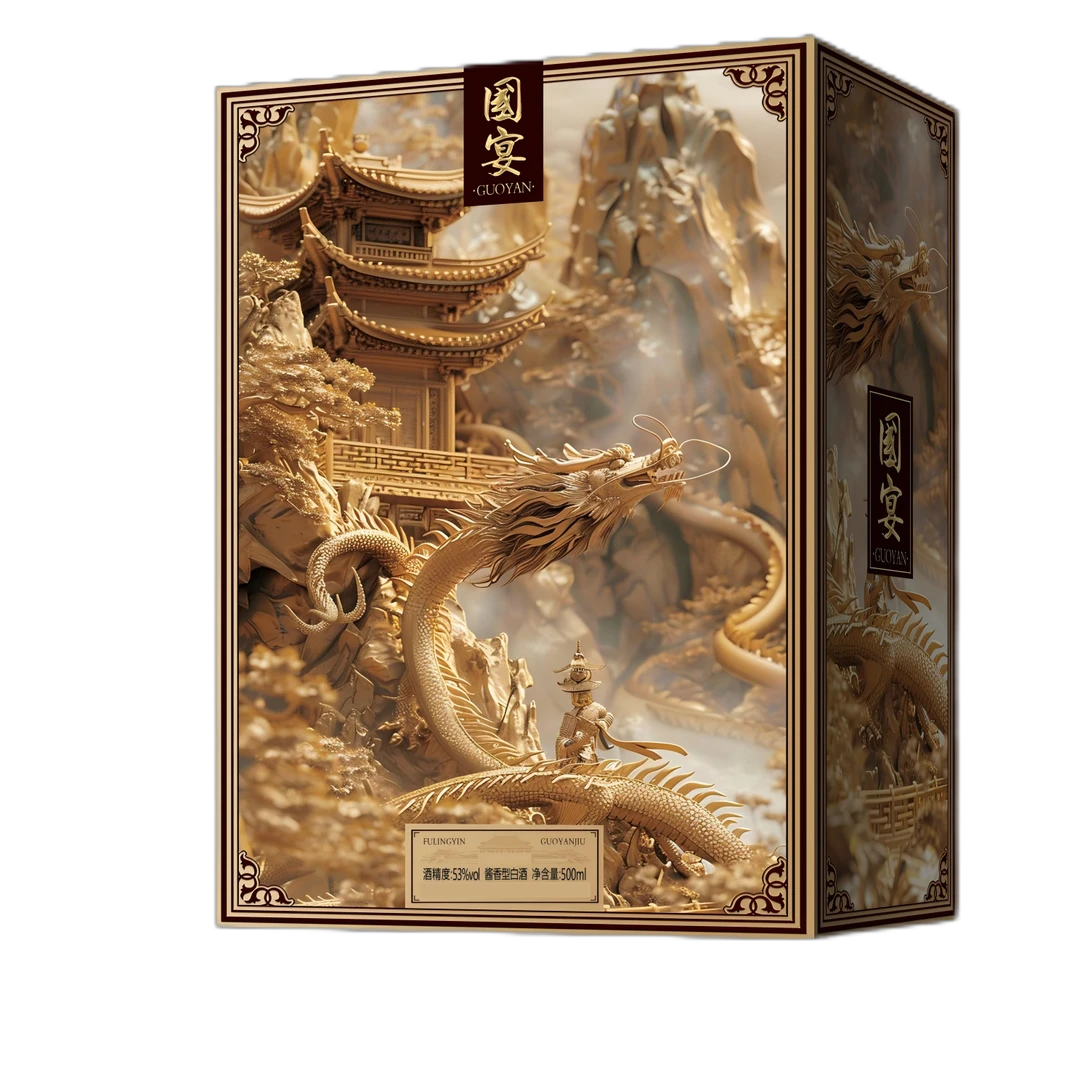 赋龙吟 国宴酒 酱香型白酒53度500ml-BB