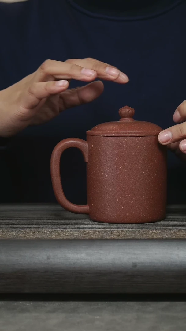 【闪购商品】紫砂茶杯玫瑰金砂莲花