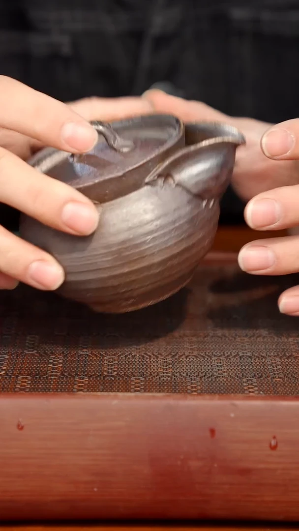 陶瓷奢瓷/瑞寅柴烧茶器（宝瓶） 353微瑕