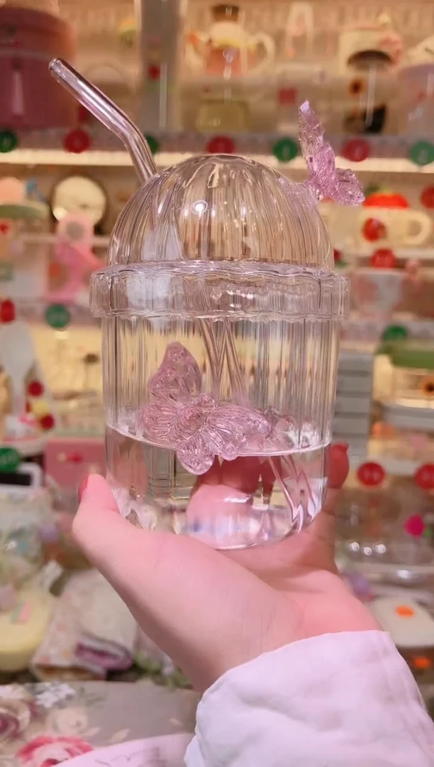 蝶恋花吸管杯——手工制作品质好！