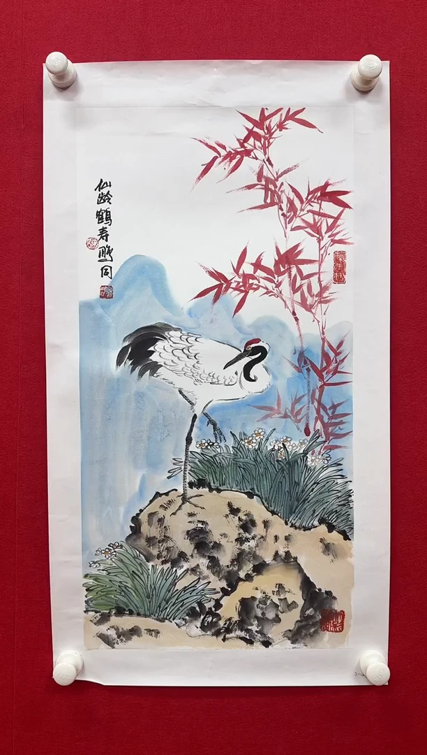 国画z天津人美-陈鹏同国画花鸟2平尺