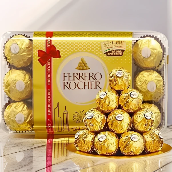 港版费列罗金莎榛果威化巧克力T30粒礼盒装婚庆喜糖
