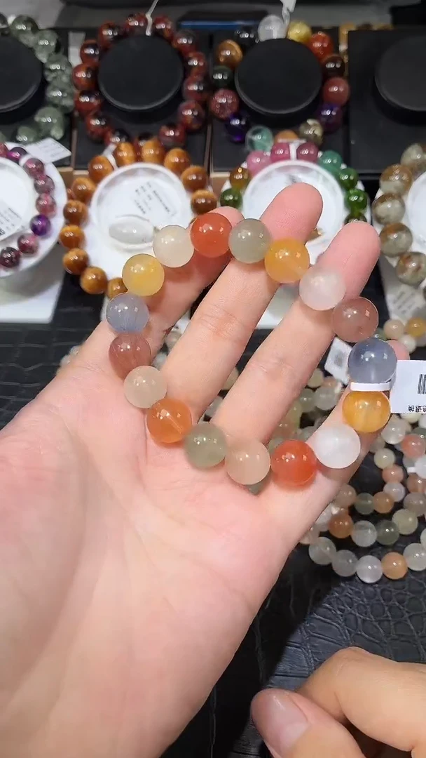 未镶嵌手链水晶彩兔毛单圈手链A12.5