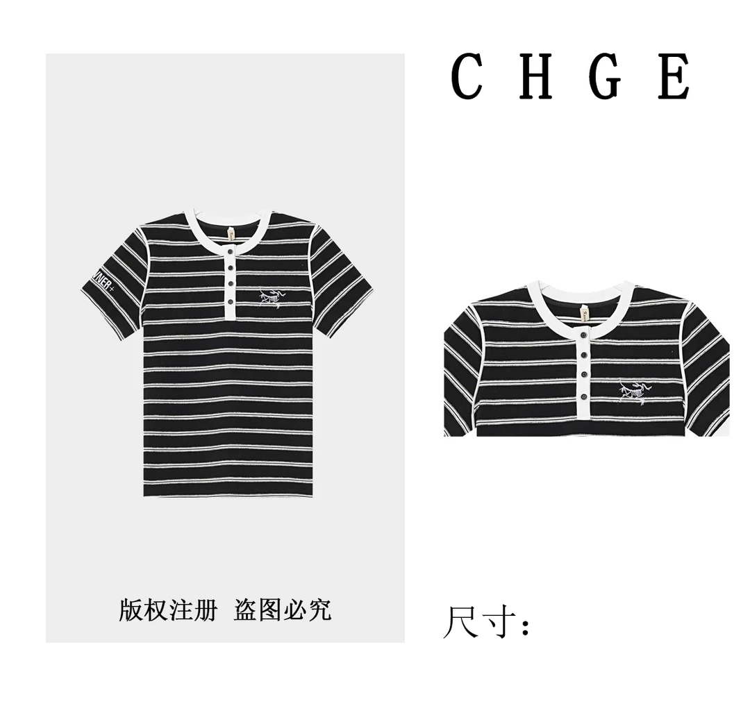 【CHGE】A97695新款洋气百搭短袖