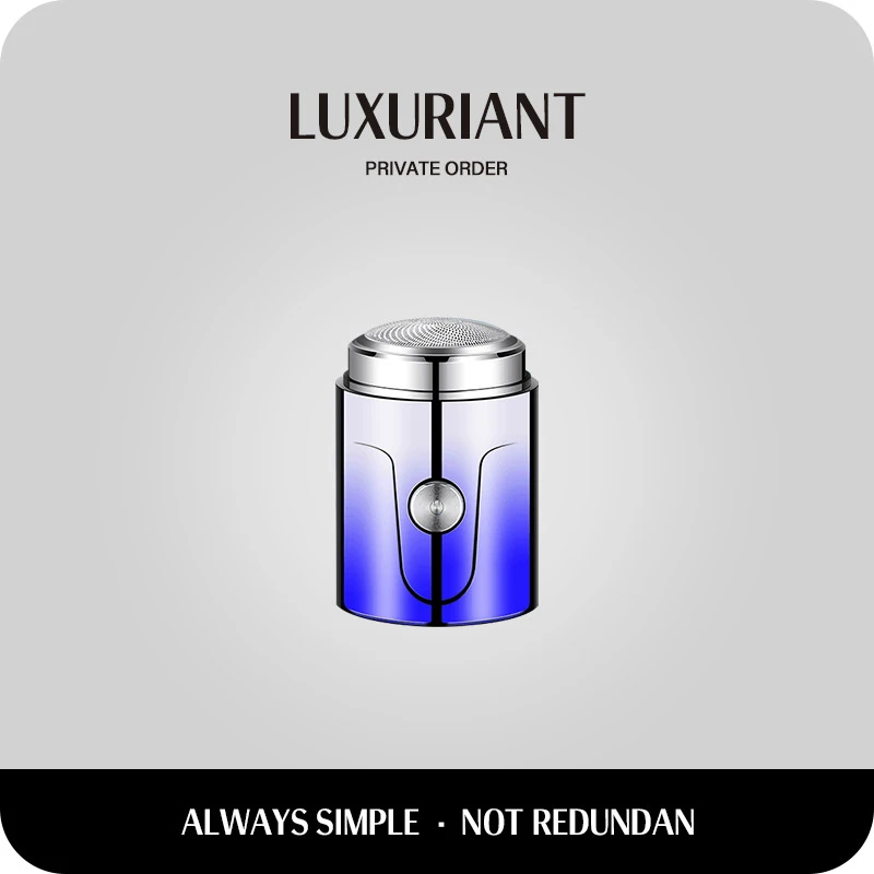 原装正品单头便携式剃须刀渐变蓝时尚小巧充电式刮胡刀通用