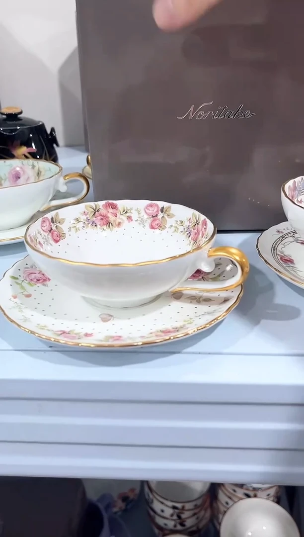 瓷片陶瓷（简装）咖啡杯一套