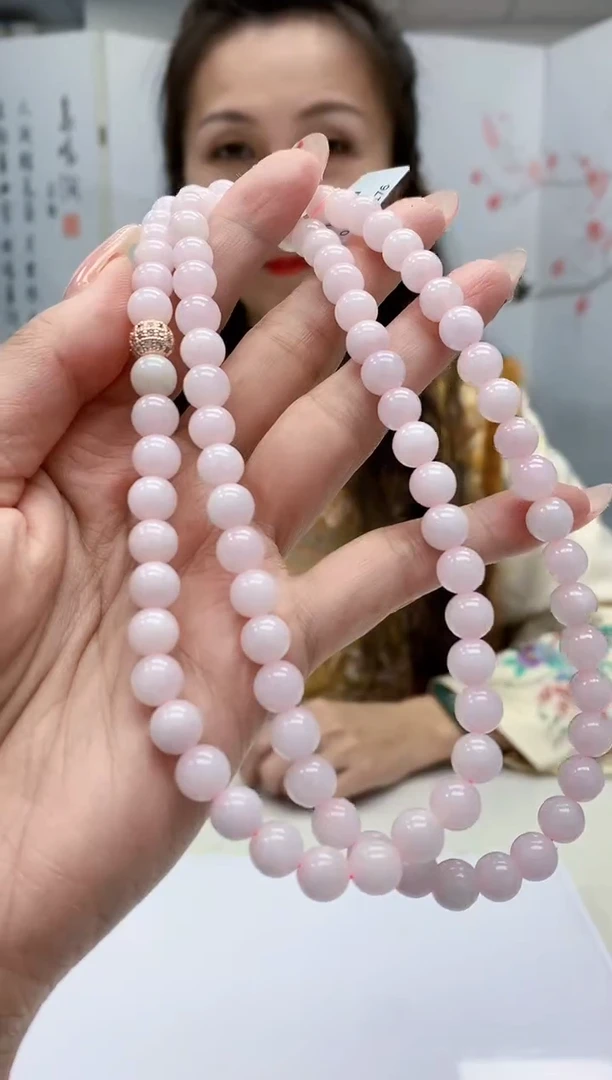 【闪购商品】定制翡翠未镶嵌4989mm-毛货珠链37