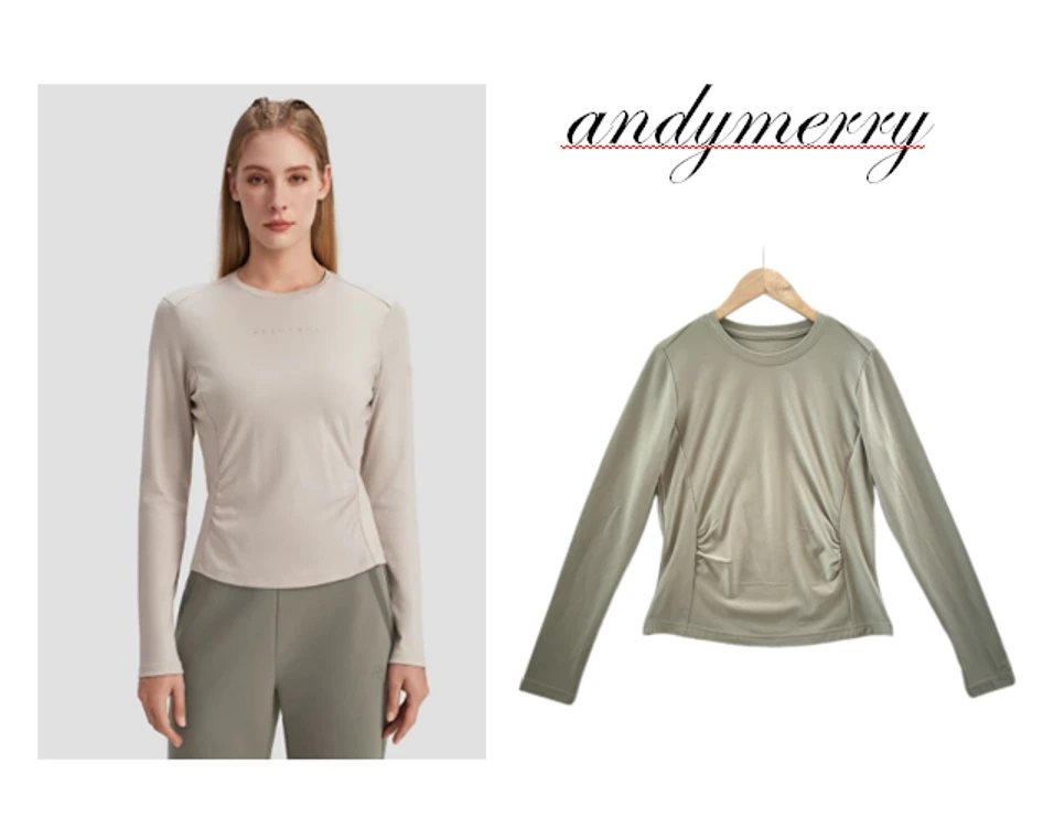 【夏姐家】小蛮腰打底秋冬新款薄绒修身圆领T恤上休闲衣百搭纯色