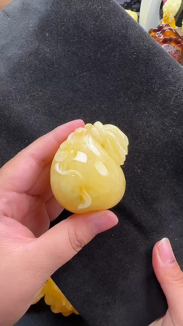 蜜蜡未镶嵌珠宝奇石天然蜜蜡吊坠