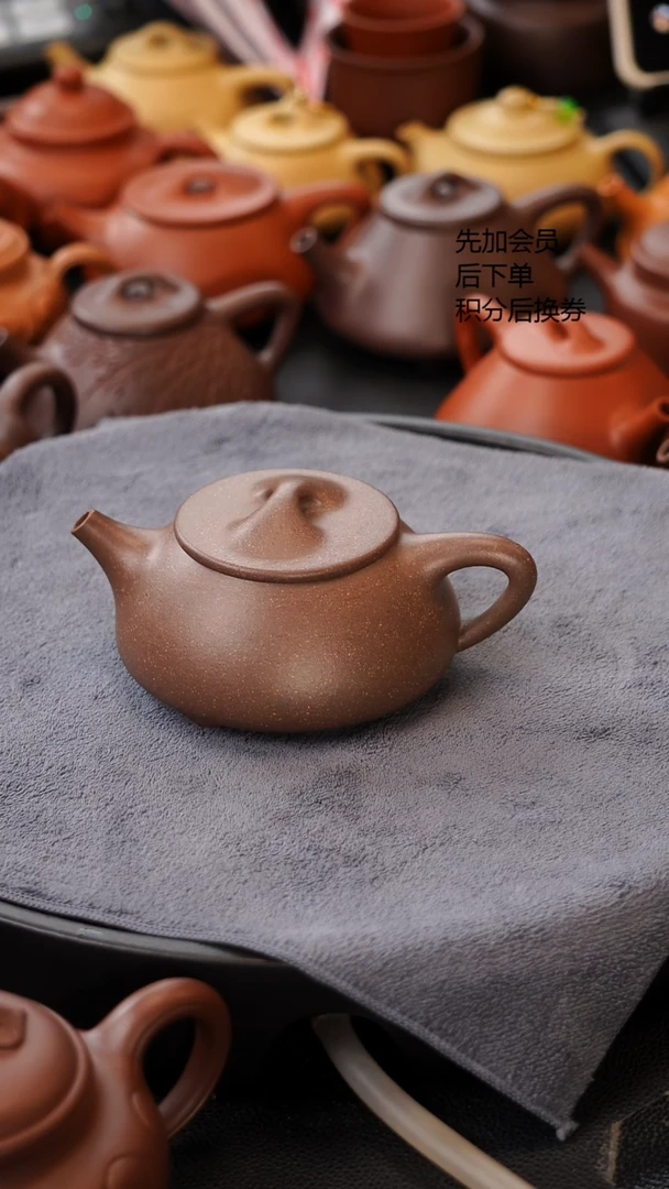 茶壶紫砂微瑕鲨鱼皮景舟石瓢200cc