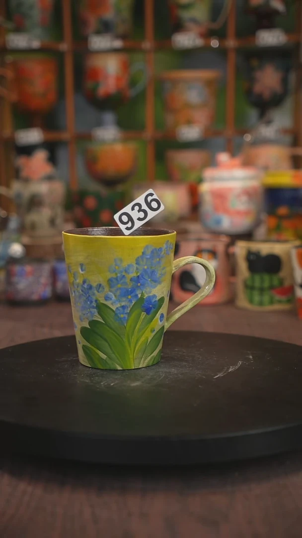 紫砂油画手绘釉下彩936