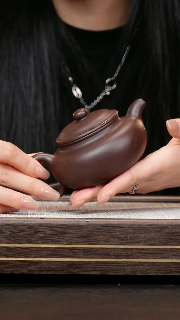 茶壶紫砂深井紫泥  仿古壶