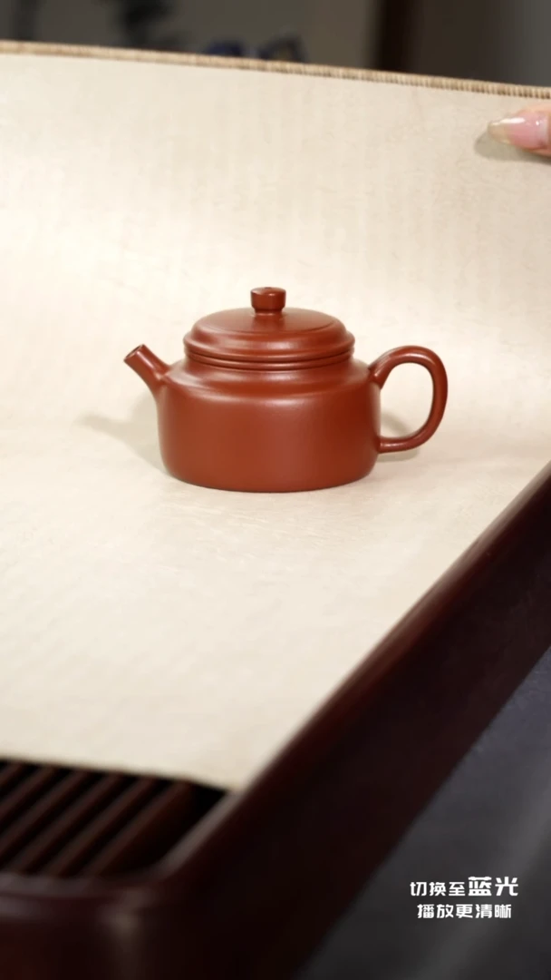 茶壶紫砂德钟·和-朱泥-130cc