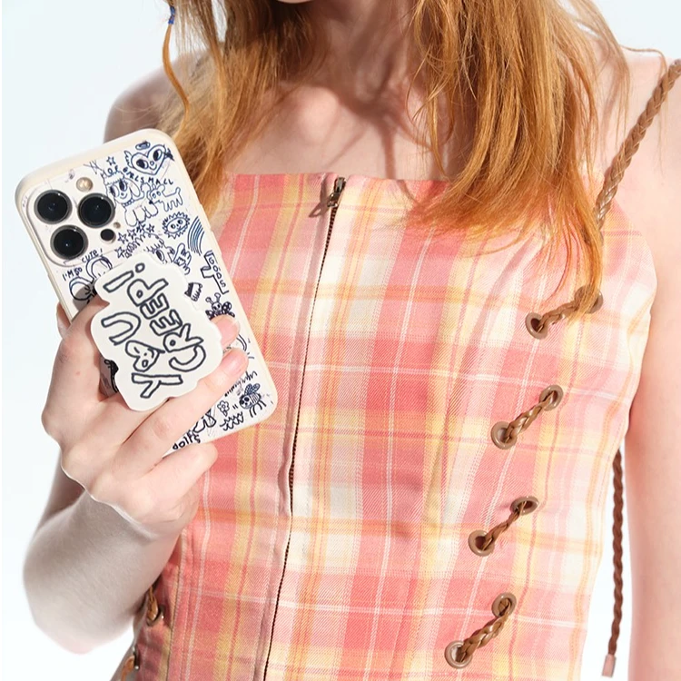 MOF礼物商店 秋装新品粉色爱心蝴蝶结支架手套