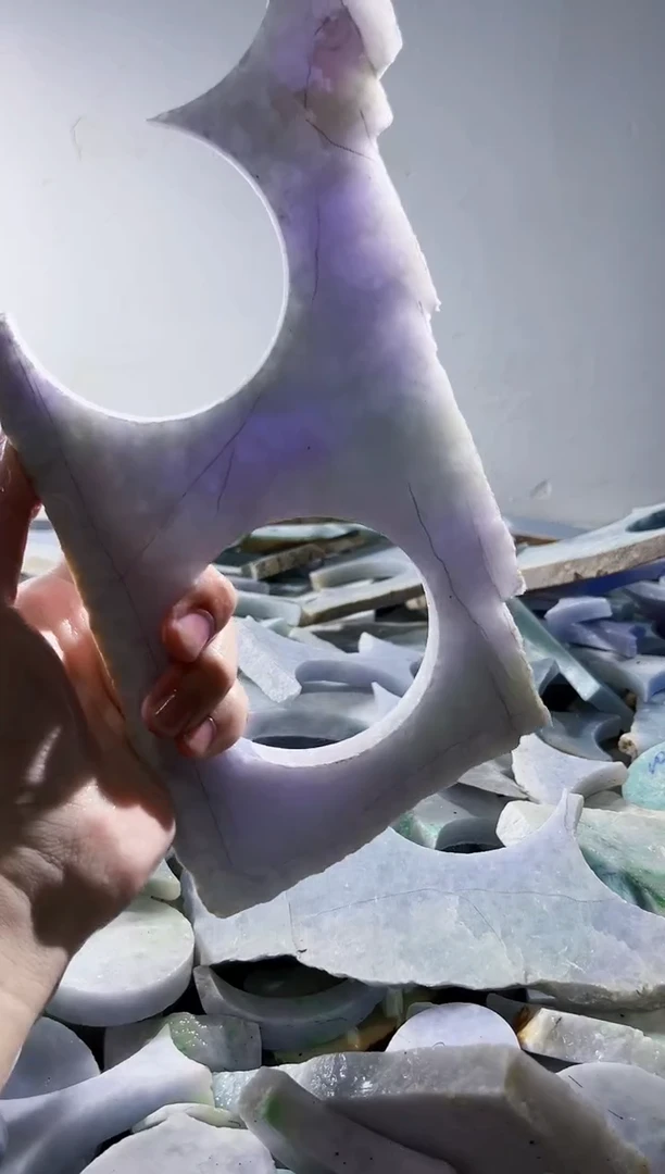 裸石翡翠缅甸翡翠A货文5549