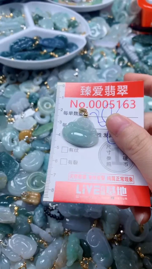 翡翠未镶嵌吊坠(不含链)5163