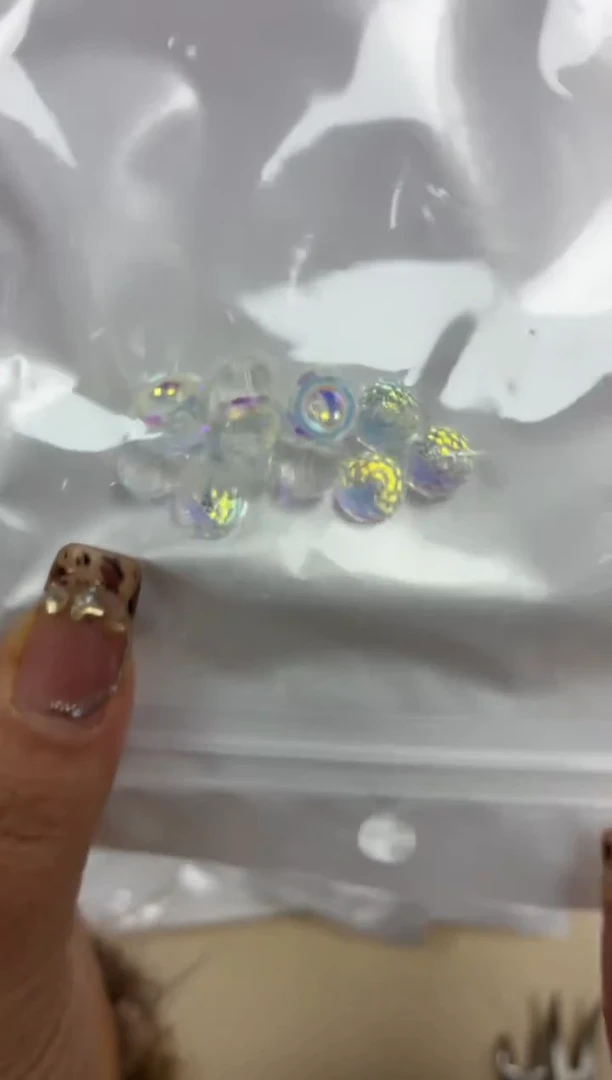 玻璃03040铃铛10颗白色