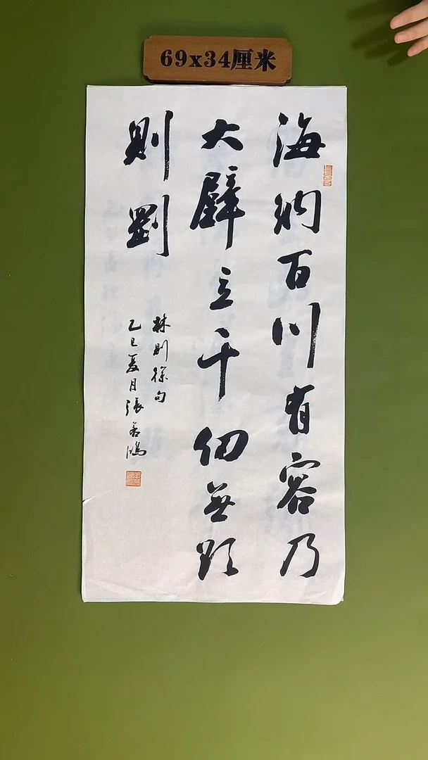 书法书法 张若鸿 尺寸69cm*34cm