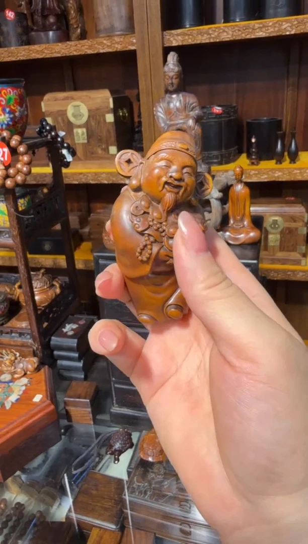 木黄杨木财神68.888888