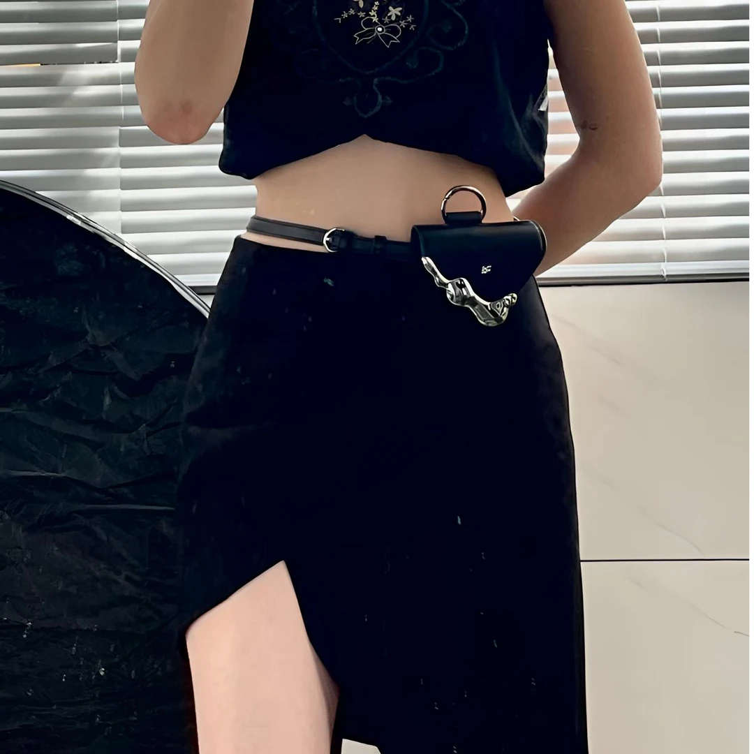 CHIIER-融化系列MINI金属三角包