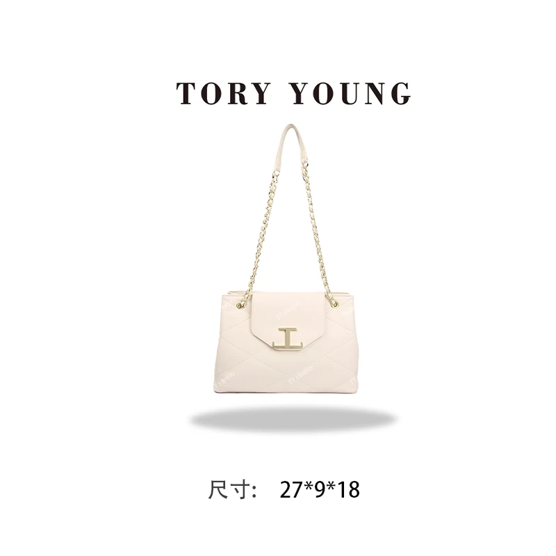 【TY】SKL-7506-米白 轻奢高级韩版单肩潮流时尚简约女包