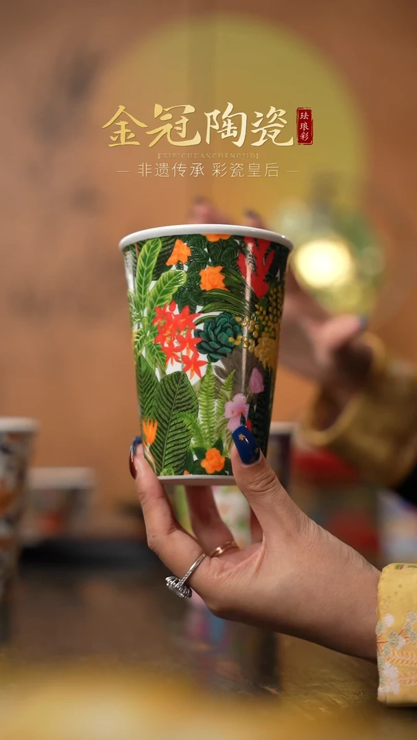 陶瓷丛林绮梦【可乐杯】 绿