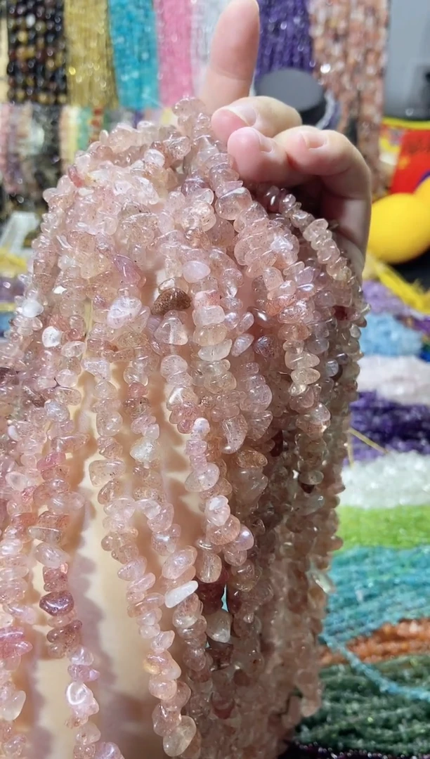 未镶嵌珠宝半成品水晶草莓晶