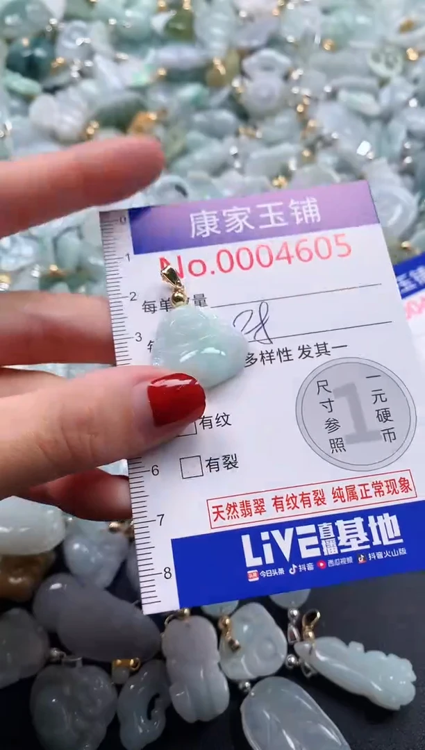 翡翠未镶嵌吊坠(不含链)4605