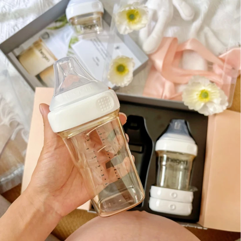 【刮码发货】新生儿礼盒2只装150ml+240ml原盒防胀气奶瓶婴幼儿ppsu