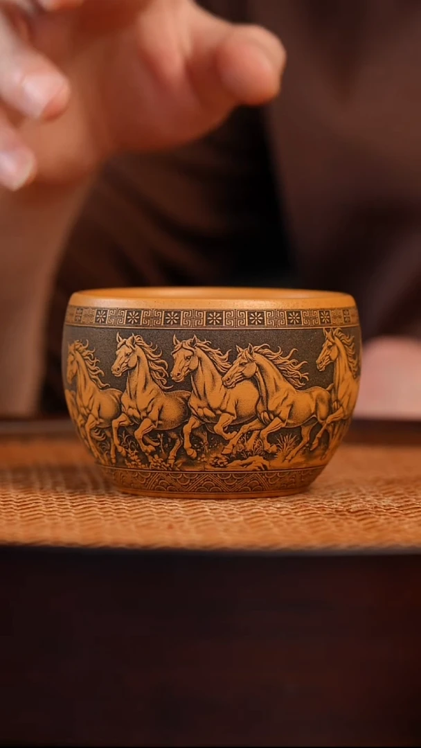 茶杯紫砂宜兴全手工紫砂杯