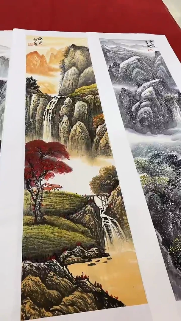 国画王炳杰手绘绘画作品1-9