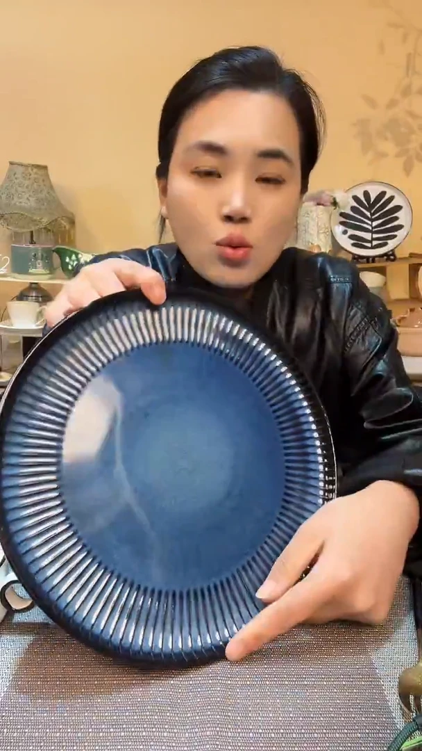 瓷片10.5英寸盘 微瑕介意勿拍