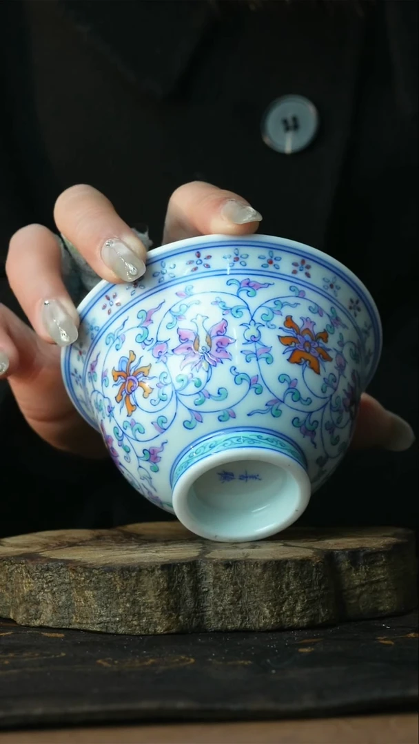 【闪购商品】杯景德镇陶瓷善听斗彩