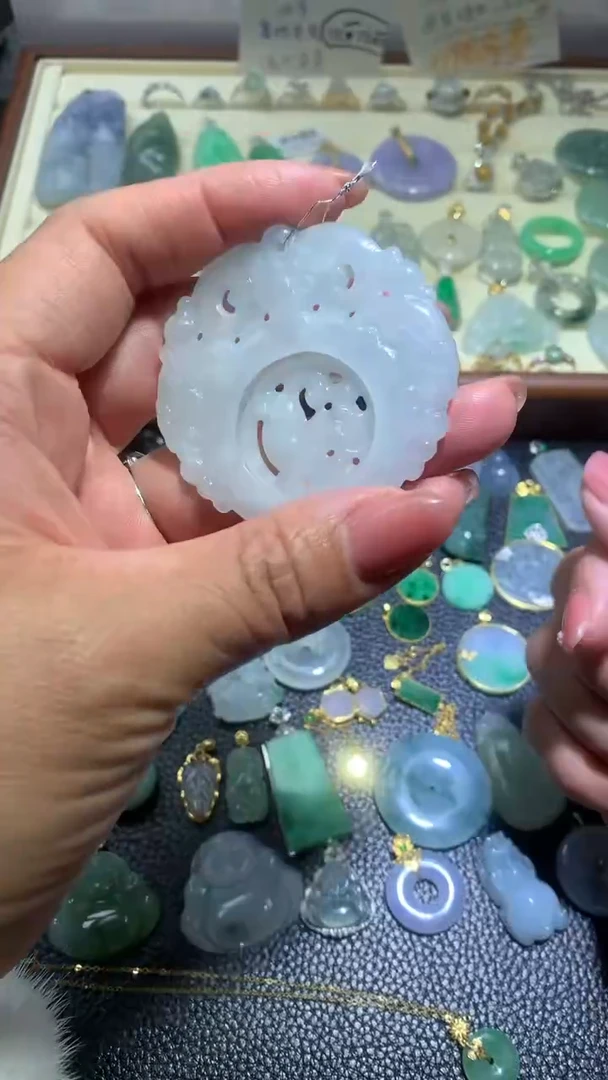 【闪购商品】翡翠颈饰未镶嵌066天然缅甸翡翠A货