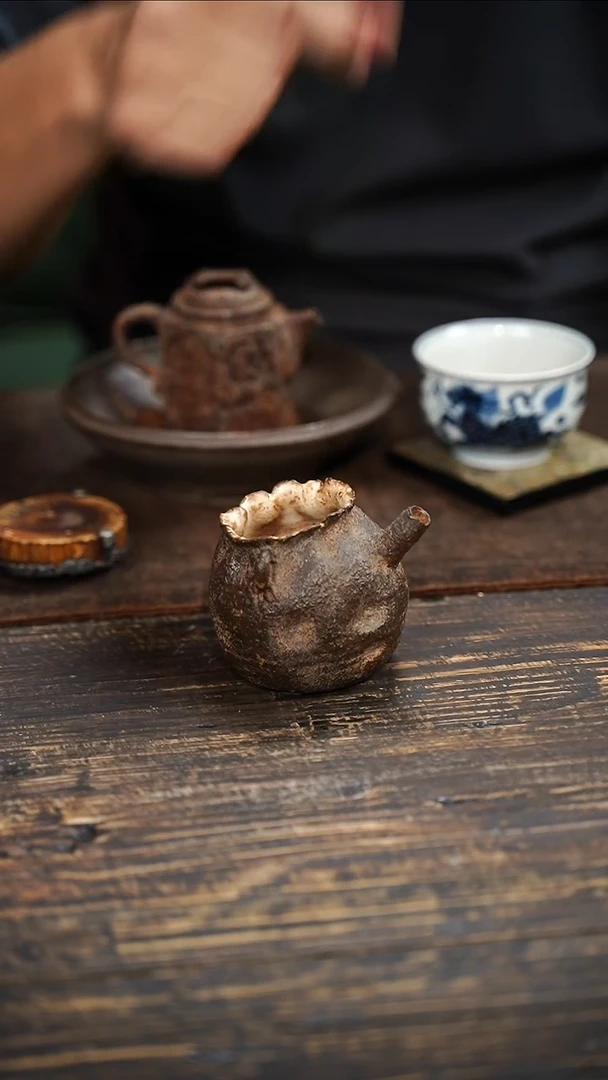 全手工制作  南蛮 手捏 柿子  公道 140cc