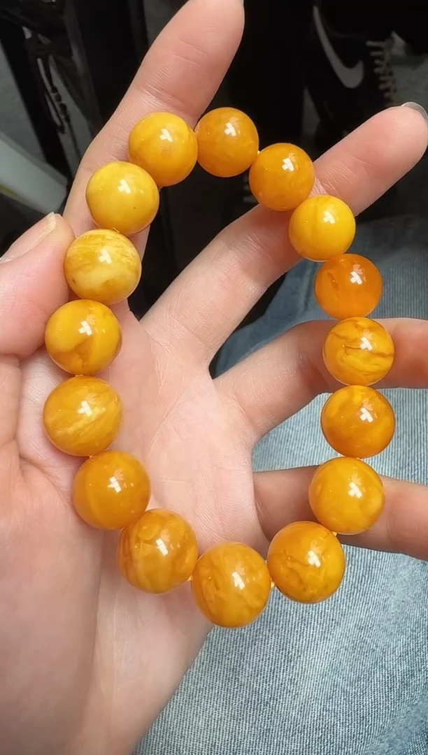 蜜蜡颈饰未镶嵌8****叔9093天然蜜蜡珠宝奇石全都保真