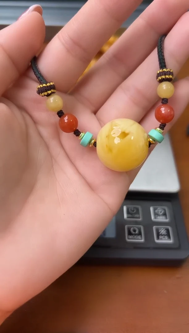 未镶嵌蜜蜡裸石琥珀蜜蜡吊坠