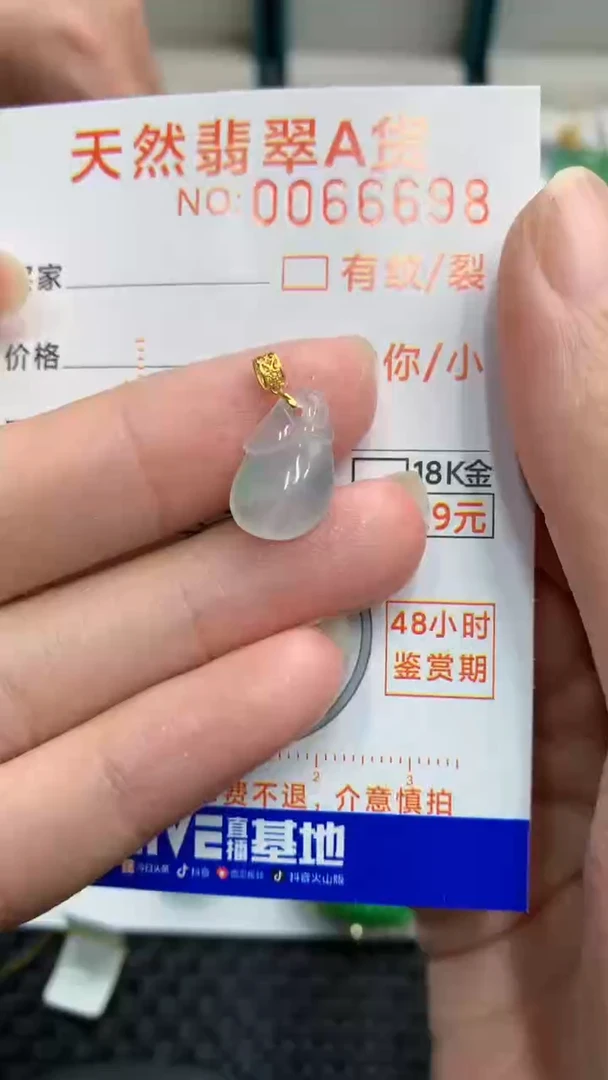 【闪购商品】翡翠颈饰18K金镶嵌            8