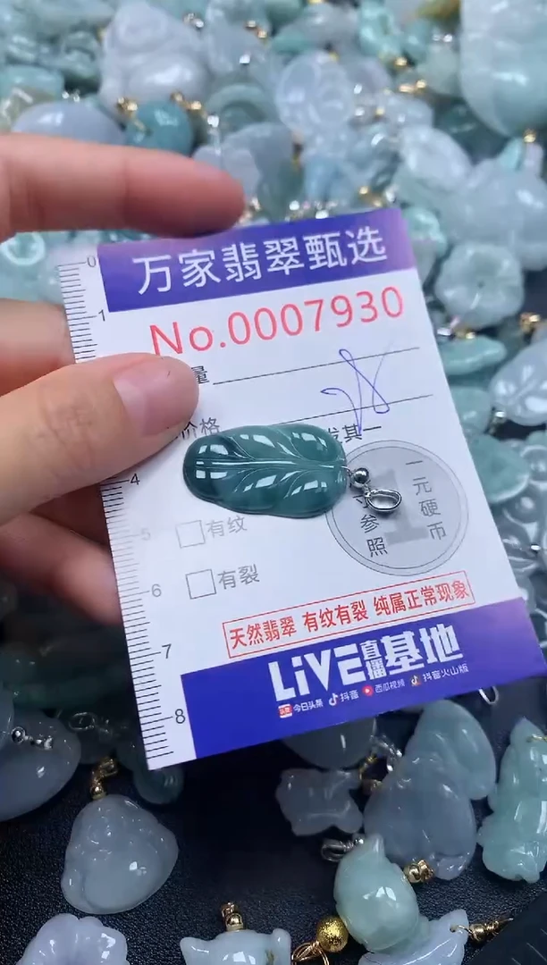 吊坠(不含链)未镶嵌翡翠7930