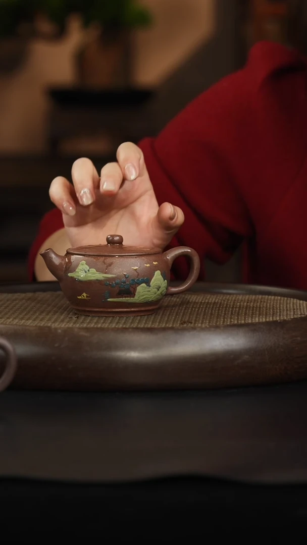 茶壶紫砂老天青