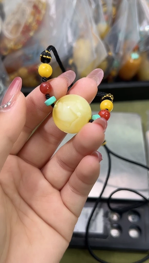 裸石琥珀未镶嵌天然琥珀蜜蜡吊坠