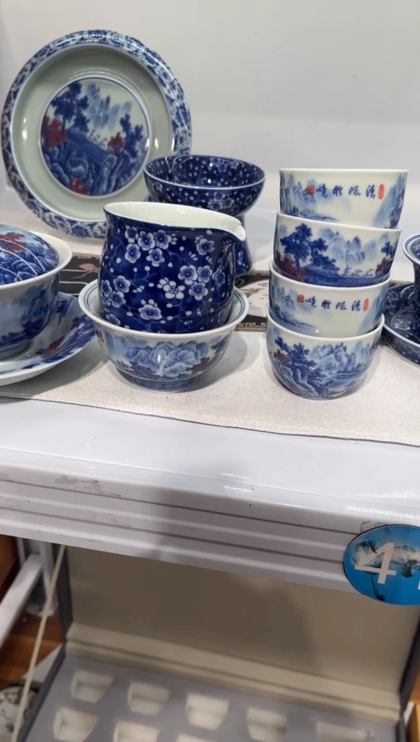 古*夕8套装5客杯山水套装