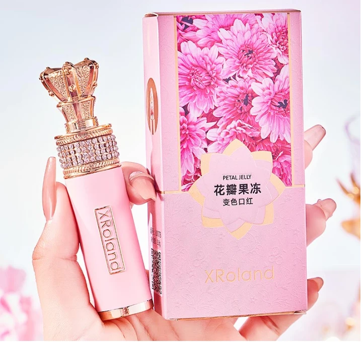 花瓣果冻变色口红