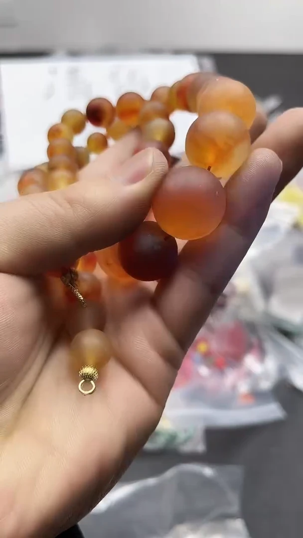 【闪购商品】硅化珊瑚项链未镶嵌90