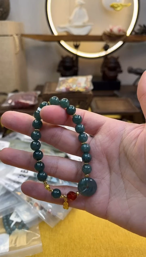 未镶嵌手链翡翠货号1454