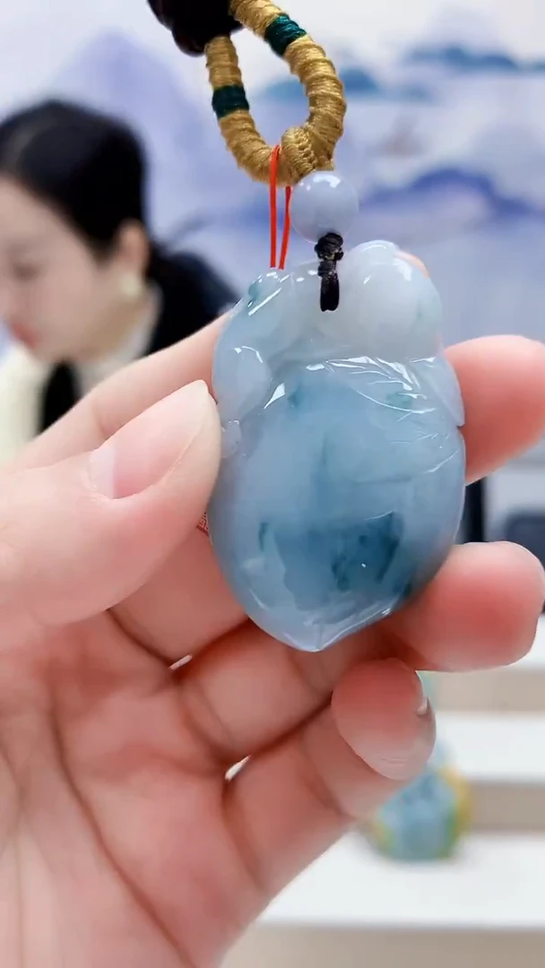 未镶嵌定制翡翠4852lr-毛货挂件18