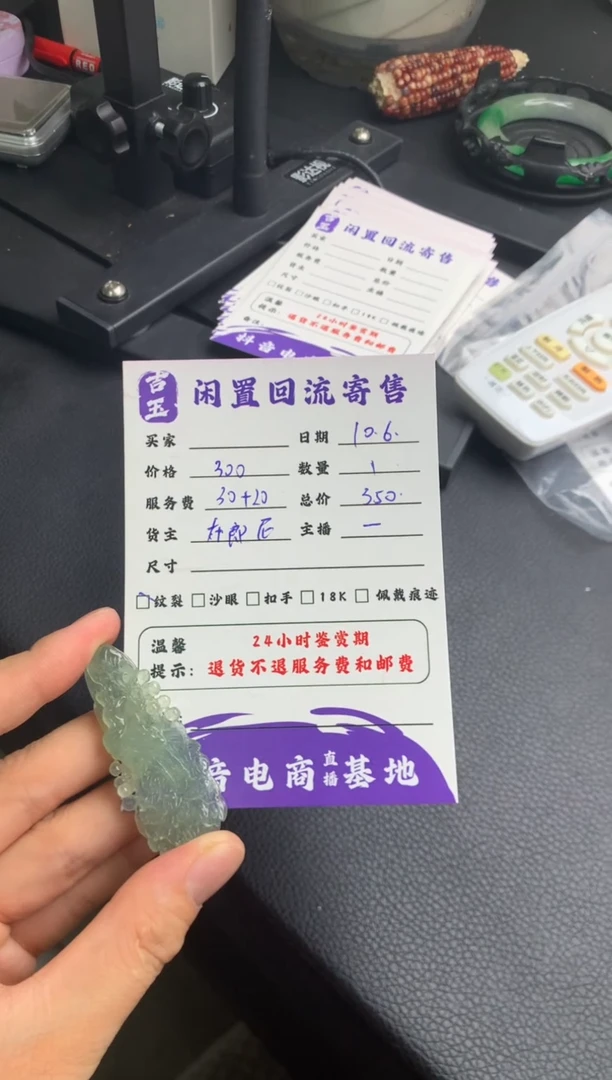 颈饰未镶嵌翡翠挂件